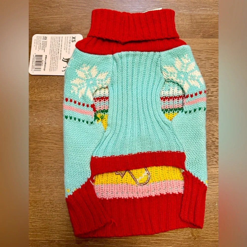 Merry Makings Gingerbread Man Dog Sweater Size XS NWT